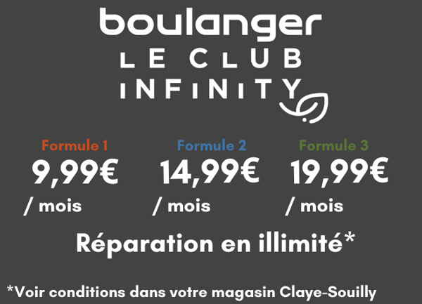 Le Club Infinity dans votre magasin Boulanger Claye-Souilly