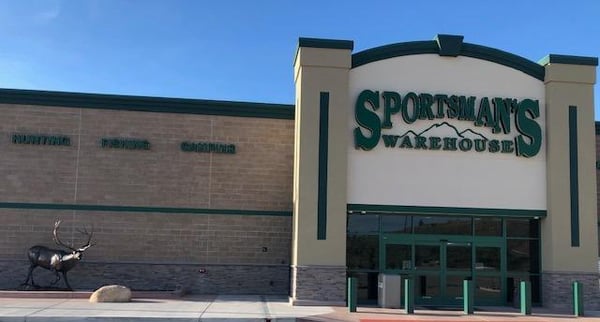 The front entrance of Sportsman's Warehouse in Pueblo