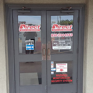 Direct Auto Insurance storefront located at  7902 Front Beach Road, Panama City Beach