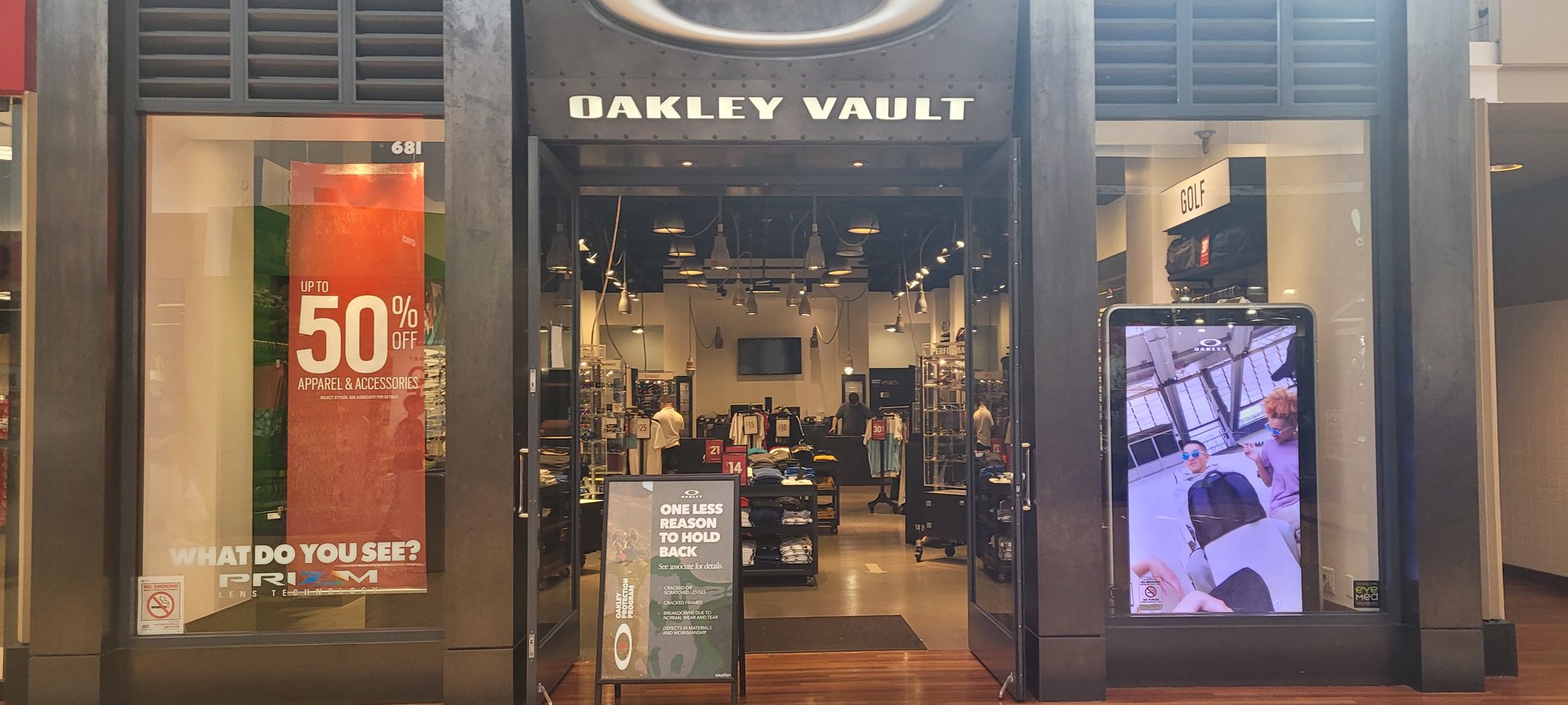 Oakley Vault, 8111 Concord Mills Blvd Concord, NC  Men's and Women's  Sunglasses, Goggles, & Apparel