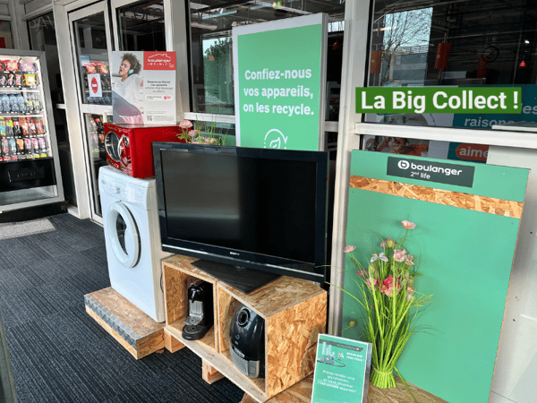 La Big collect est là dans votre magasin boulanger cannes mandelieu, nous recyclons et reconditionnons vos ancienx produits afin de créer une économie circulaire