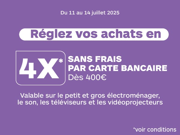 4X sans frais !