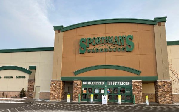 The front entrance of Sportsman's Warehouse in Vernal