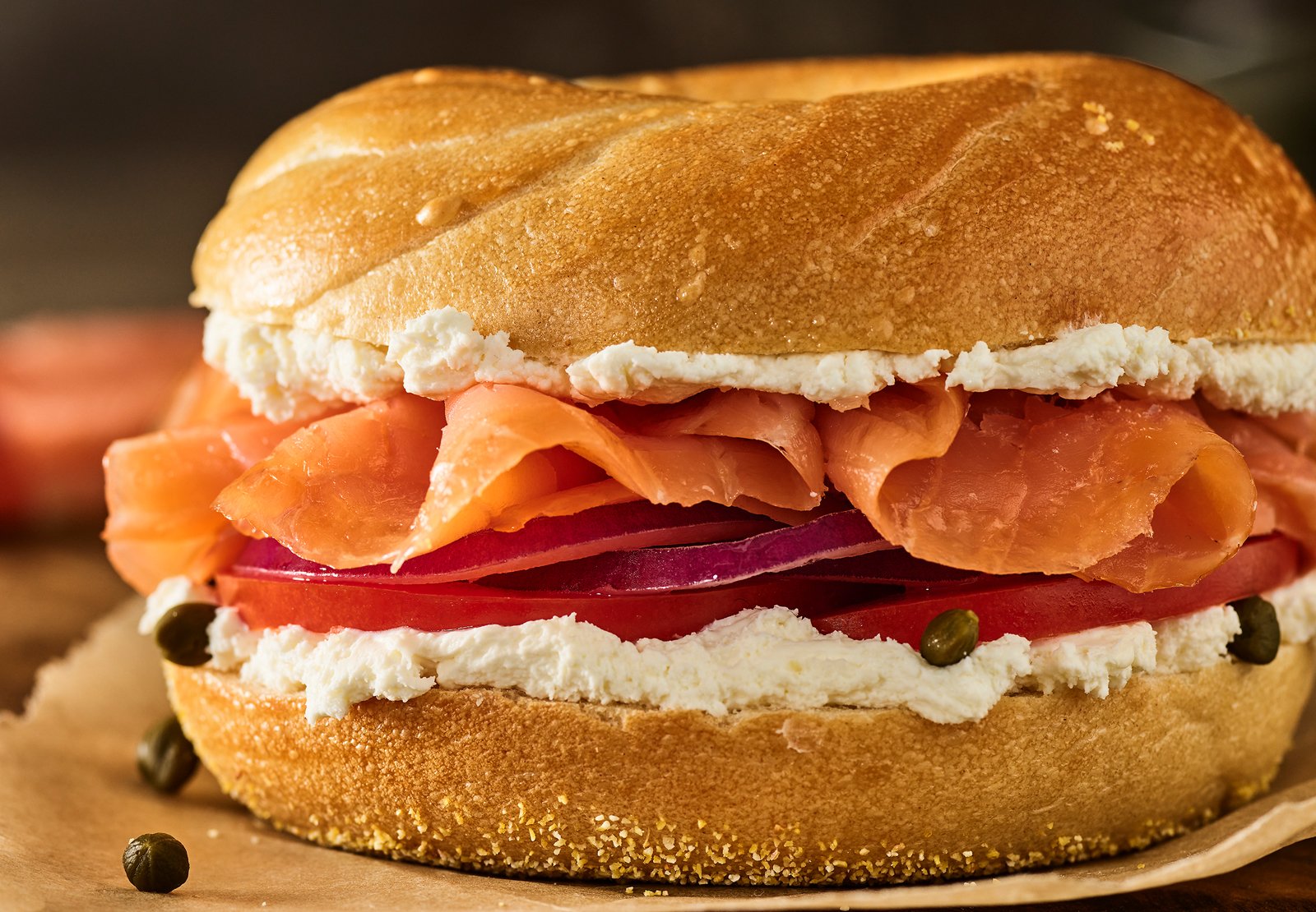 Einstein Bros Bagels Nova Lox Bagel Sandwich