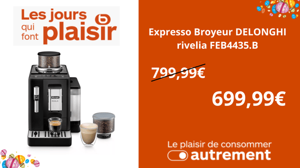 Expresso Broyeur DELONGHI rivelia FEB4435.B
