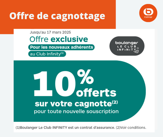 Offre de cagnottage nouvelle souscription Infinity