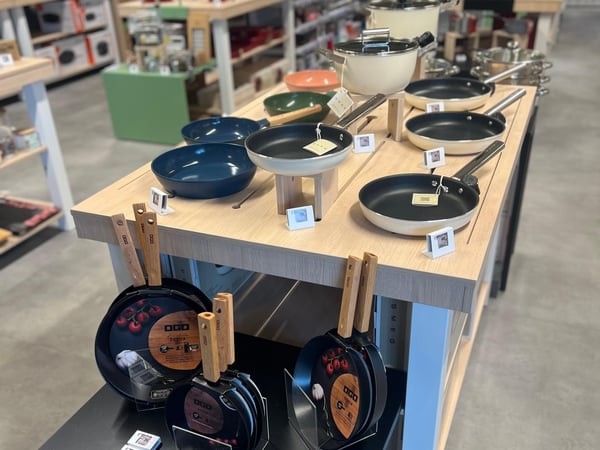 Cook shop, farandole de casseroles Boulanger Bordeaux Mérignac