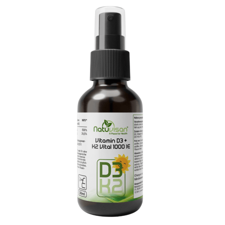 Natuvisan Vitamin D3 + K2 Vital 1000 IE Spray