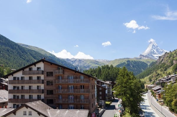 Aussicht vom Hotelzimmer Hotel Bristol Zermatt