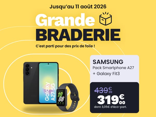 Smartphone SAMSUNG Pack A27 5G 128Go + Fit3