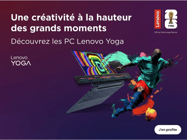 PC portables Lenovo Yoga disponibles chez Boulanger Chambéry