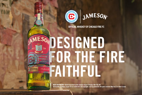 designed for the faithful Jameson triple distilled Irish whiskey