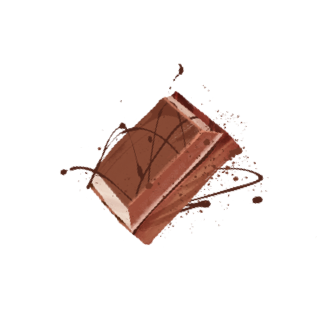 floating chocolate bar