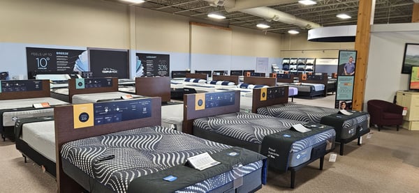 North Branch Slumberland Furniture mattress section