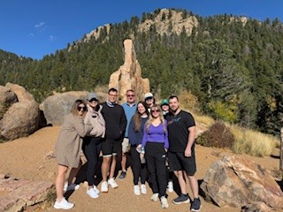 Our team enjoying a group jeeping activity in the mountains. We love Colorado Springs!