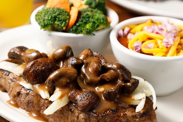 Texas Roadhouse Steak With Sauteed Mushrooms