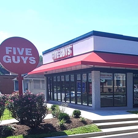 Five Guys at 913 W. Broad St. in Falls Church, Virginia.