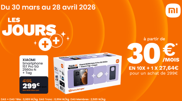 Du 30 mars au 8 avril venez profitez d'offre exclusive avec les jours ++, sur les produits multimédia et bien plus encore