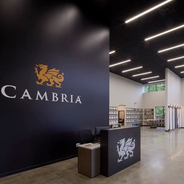 Cambria Showroom - Boston reception desk