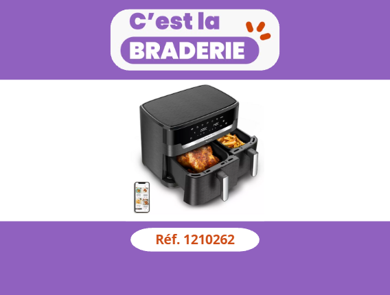 Friteuse sans huile MOULINEX Easy fry Dual XXL 11L EZ942HF0