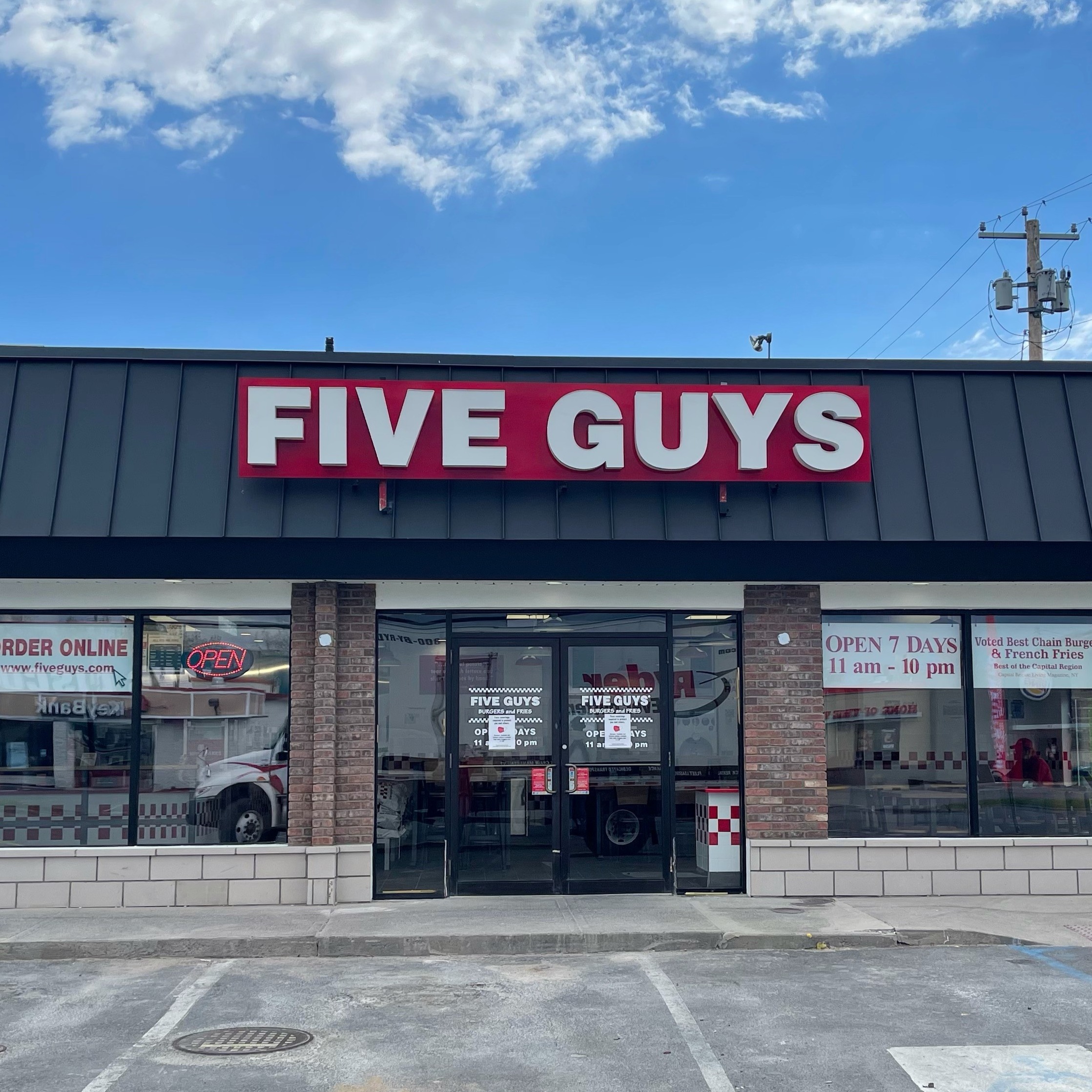 Five Guys at 1202 Ulster Ave. in Kingston, NY.