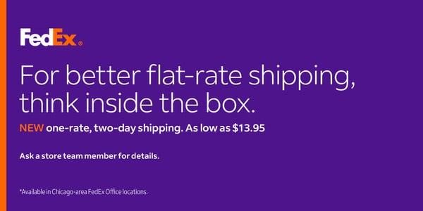 New one-rate, two-day shipping from FedEx