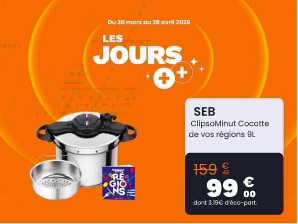 Autocuiseur SEB ClipsoMinut Cocotte de vos régions 9L