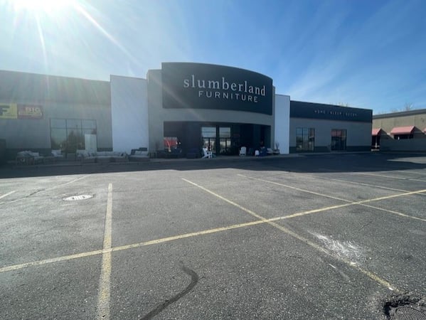 Willmar Slumberland Furniture parking lot