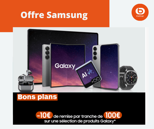 Offre de cagnottage samsung s24, s25 galaxy watch galaxy tab boulanger de Colmar