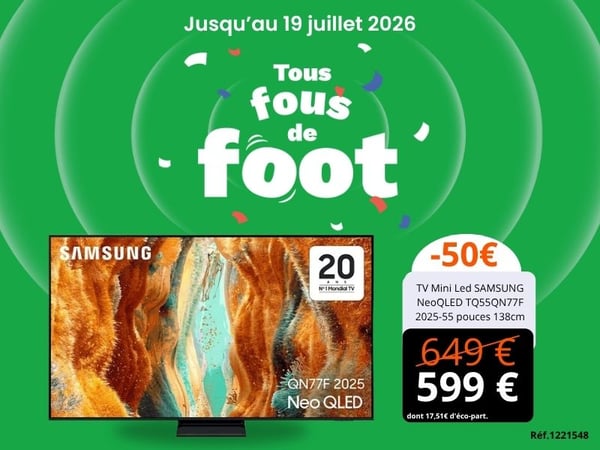 TV Mini Led SAMSUNG NeoQLED TQ55QN77F 2025-55 pouces 138cm