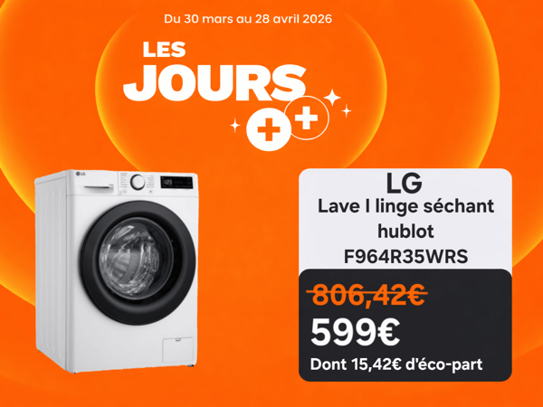 Lave linge LG séchant hublot