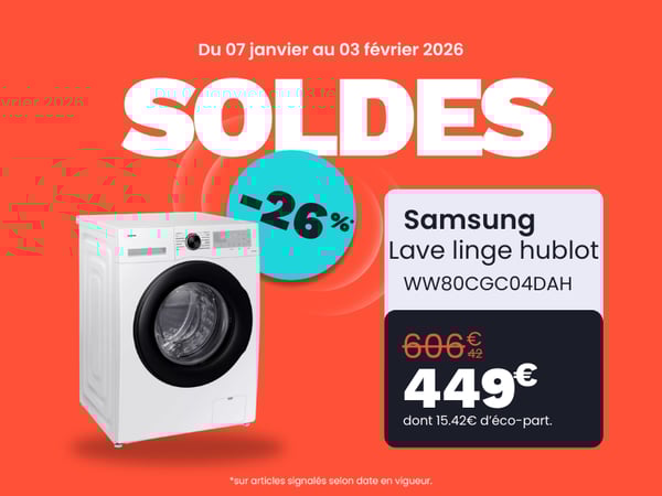 Lave linge hublot SAMSUNG WW80CGC04DAH