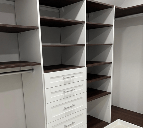 California Closets White Plains NY designer closets white and brown walk in closet custom closet systems closet design closet ideas bedroom storage