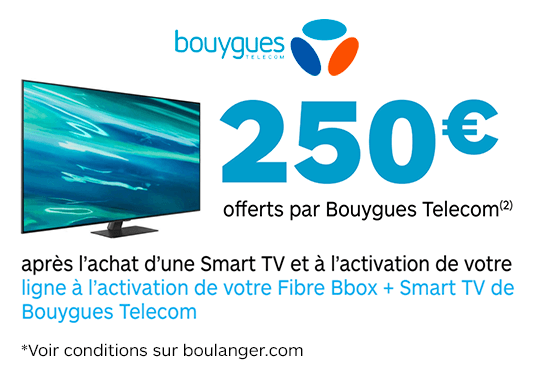 250€ offerts après l'achat d'une Smart Tv Samsung Boulanger Roanne
