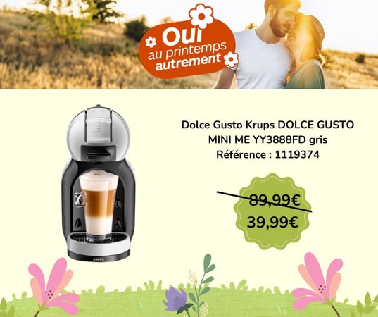Dolce Gusto Krups DOLCE GUSTO MINI ME YY3888FD gris