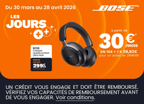 💎 Offrez-vous le Bose QuietComfort chez Boulanger Nantes Paridis – Écoutez la différence, payez en toute simplicité !
