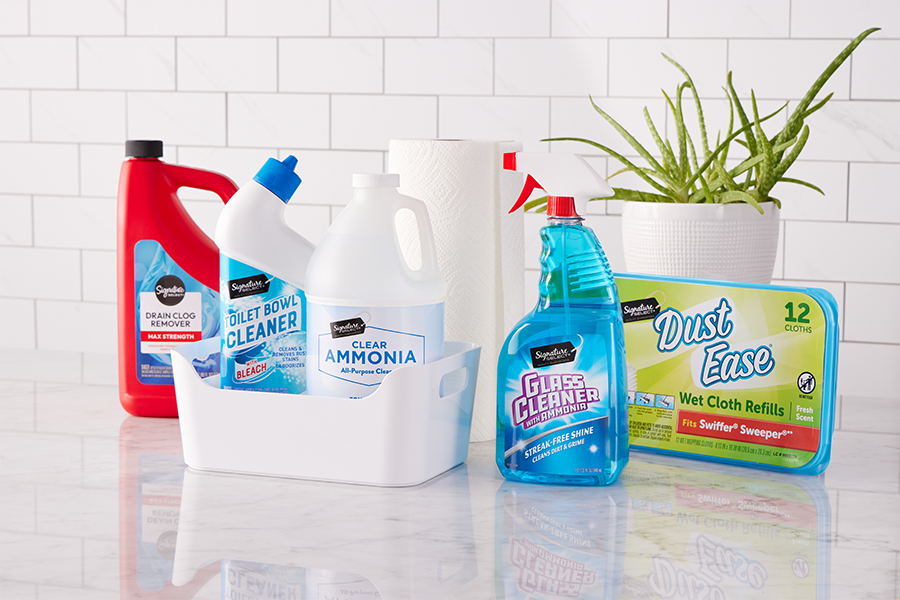 signature spring cleaning supplies