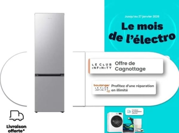Il est temps de changer de frigo ! Profitez du frigo Samsung en promo chez Boulanger Provins !