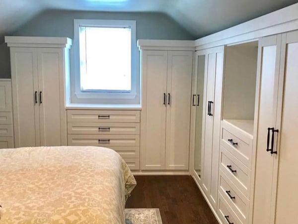 Walk-in closet by California Closets Cleveland, Ohio.