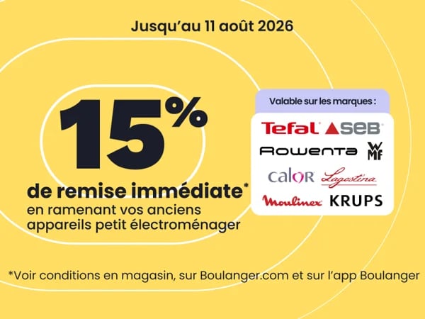 15% de remise immédiate Du Vendredi 10 Juillet Au Mardi 11 Août