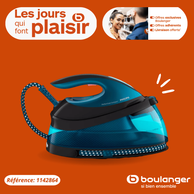 Centrale vapeur PHILIPS GC7846/80 PerfectCare Compact