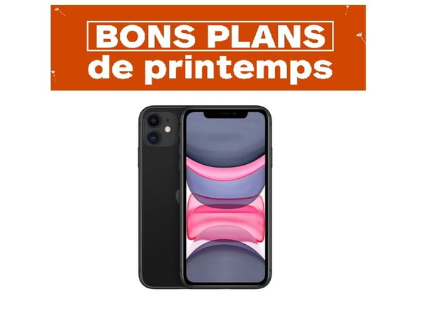 Smartphone reconditionné Apple iPhone 11 64Go Noir Reconditionné - Boulanger Thiais