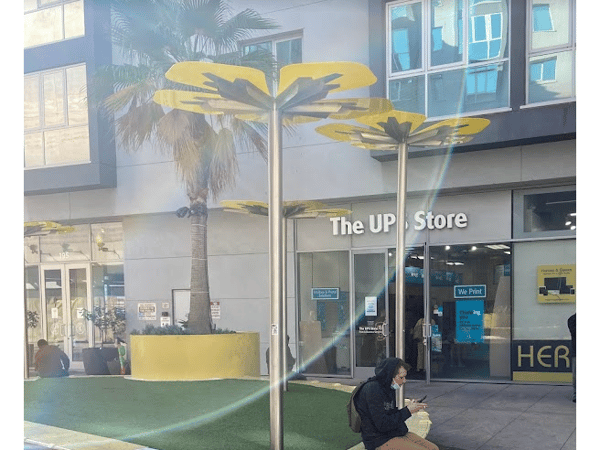 Facade of The UPS Store Wilshire &amp;amp; Vermont Metro Station, Korea Town in Los Angeles