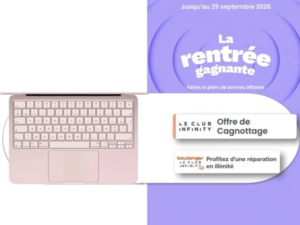 Vous recherchez un MacBook Neo à Belfort ? Profitez du bonus rachat pour l'acquisition d'un Macbook Neo à Boulanger Belfort
