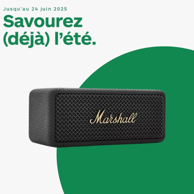 Enceinte portable MARSHALL Emberton II BT Black & Brass