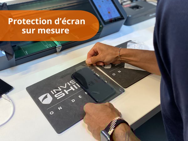 Protection d'écrans sur mesure magasin Boulanger Mandelieu