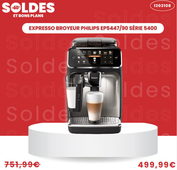 Expresso Broyeur PHILIPS EP5447/90 Série 5400