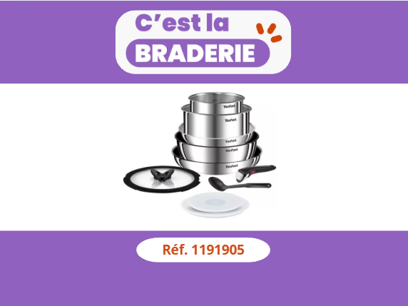 Batterie de cuisine TEFAL Ingenio Emotion 10pcs L897S104