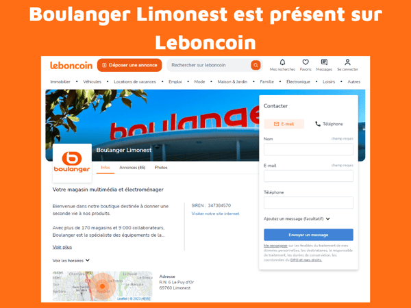 Découvrer les offres de destockages sur le Bon Coin de boulanger Limonest