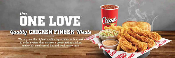 Raising Cane's Quality Chicken Strips Meal